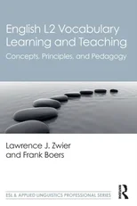 English L2 Vocabulary Learning and Teaching