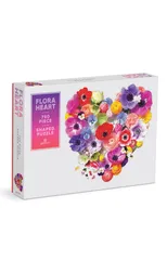 Flora Heart 750 Piece Shaped Puzzle