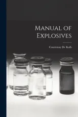 Manual of Explosives