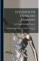 Estudios De Derecho Romano