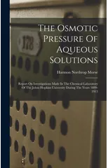 The Osmotic Pressure Of Aqueous Solutions