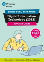 Pearson REVISE BTEC Tech Award Digital Information Technology Revision Guide inc online edition - for 2025 and 2026 exams
