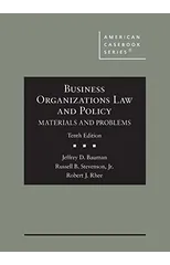 Business Organizations Law and Policy