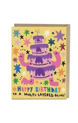 6 Pack Barry Lee for Em & Friends Multi-layered Birthday Card