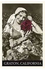 Vintage Journal Peasant Woman with Grapes