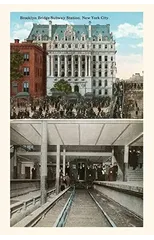 Vintage Journal Brooklyn Bridge Subway Station, New York City