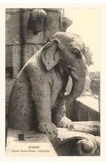 Vintage Journal Gargoyle on Notre Dame