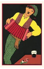 Vintage Journal French Concertina Player