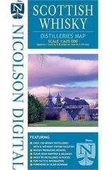 Nicolson Digital Scottish Whisky Distilleries Map