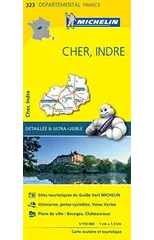 Cher, Indre - Michelin Local Map 323