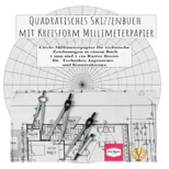 Quadratisches Skizzenbuch mit Kreisform Millimeterpapier