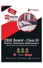 EduGorilla CBSE Board Class XI (Science-PCM) Exam 2023 - 40 Solved MCQ Practice Tests For Physics, Chemistryand Mathematics with Free Access to Online Tests