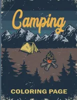 Camping Coloring Page