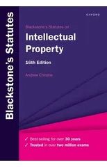 Blackstone's Statutes on Intellectual Property