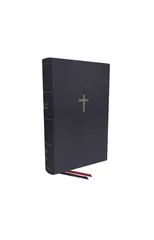 NKJV, Single-Column Wide-Margin Reference Bible, Cloth over Board, Blue, Red Letter, Comfort Print