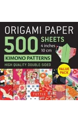 Origami Paper 500 sheets Kimono Patterns  4" (10 cm)