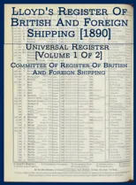 Lloyd's Register of British and Foreign Shipping [1890]