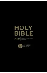 NIV Larger Print Personal Black Leather Bible