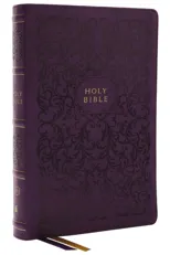 KJV Holy Bible with 73,000 Center-Column Cross References, Purple Leathersoft, Red Letter, Comfort Print