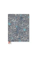 Granada Turquoise (Moorish Mosaic) Ultra Horizontal 12-month Dayplanner 2024 (Elastic Band Closure)