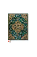 Turquoise Chronicles (Turquoise Chronicles) Ultra Horizontal 12-month Dayplanner 2024 (Elastic Band Closure)