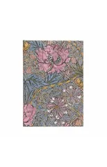 Morris Pink Honeysuckle (William Morris) Midi Lined Hardcover Journal