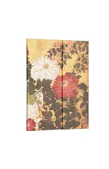 Natsu (Rinpa Florals) Ultra Lined Hardback Journal (Wrap Closure)