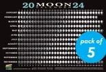 2024 Moon Calendar Card (5 pack)