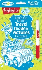 Let's Go Neon Travel Hidden Pictures Puzzles