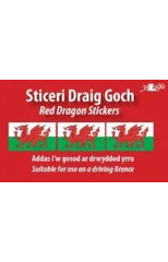 Sticeri Ddraig Goch / Red Dragon Stickers