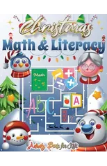 Christmas Math and Literacy Activity Book for Kids, Holiday Math and Reading Adventures