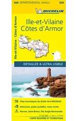 Cotes-d'Armor, Ille-et-Vilaine - Michelin Local Map 309