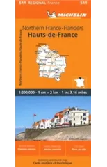 Nord-Pas-de-Calais, Picardy - Michelin Regional Map 511