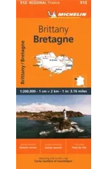 Brittany - Michelin Regional Map 512