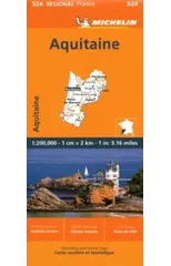Aquitaine - Michelin Regional Map 524