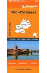 Midi-Pyrenees - Michelin Regional Map 525