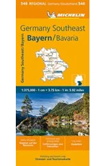 Germany Southeast, Bavaria - Michelin Regional Map 546