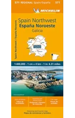 Galicia - Michelin Regional Map 571