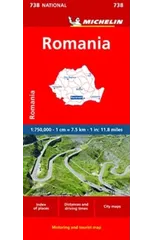 Romania - Michelin National Map 738