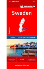 Sweden - Michelin National Map 753