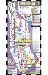 Streetwise Map Manhattan - Laminated City Center Street Map of Manhattan Subway Bus