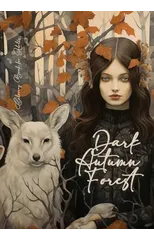 Dark Autumn Forest Coloring Book for Adults
