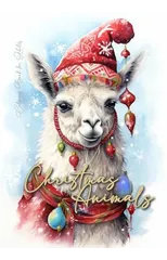 Christmas Animals Coloring Book for Adults