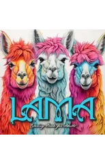 Lama Coloring Book for Adults