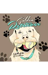 Golden Retriever Coloring Book for Adults