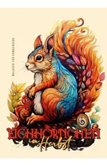 Autumn Squirrels Coloring Book for Adults
