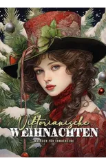 Victorian Christmas Scenes Coloring Book for Adults