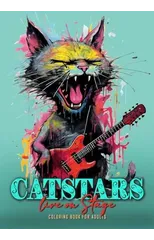 Catstars live on Stage Coloring Book for Adults