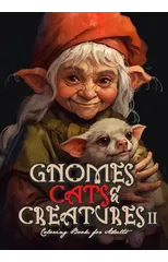 Gnomes, Cats and Creatures Coloring Book for Adults Vol. 2