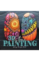 3D Stone Painting Coloring Book for Adults